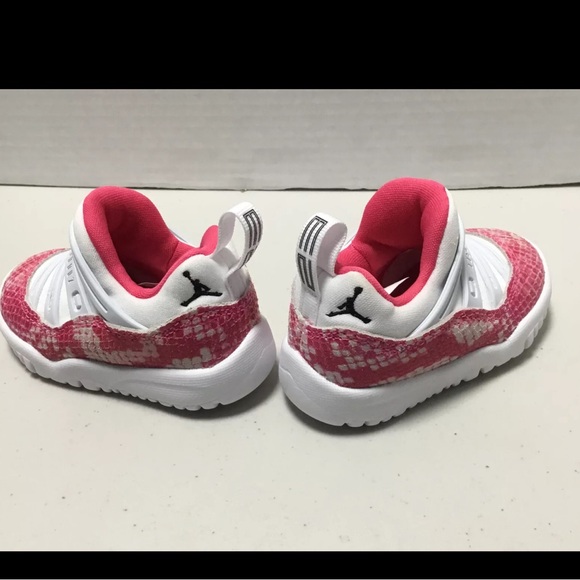 AIR JORDAN 11 RETRO LITTLE FLEX TD "WATERMELON" INFANT SZ. 4c BQ7104-106 - Picture 3 of 11